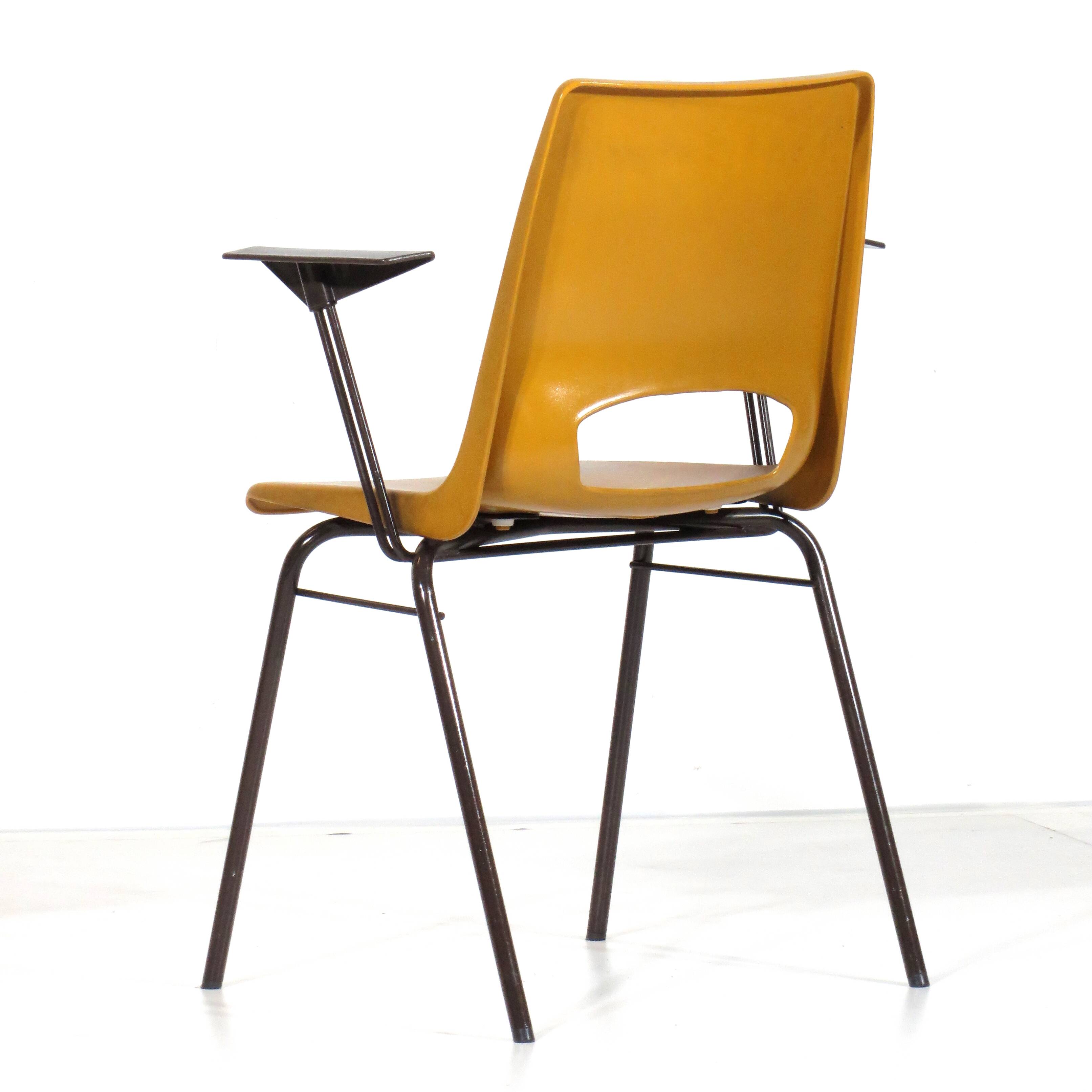 Mid Century Office Desk Arm chair by Philippus Potter for Ahrend De Cirkel, 1970s