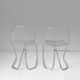 Pair of "Flynn" cantilever dining chairs by Gastone Rinaldi for RIMA, 1970s