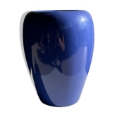 Modern vase oblong dark blue / dark purple H:19cm