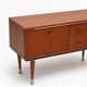 Vintage low teak sideboard 1960s
