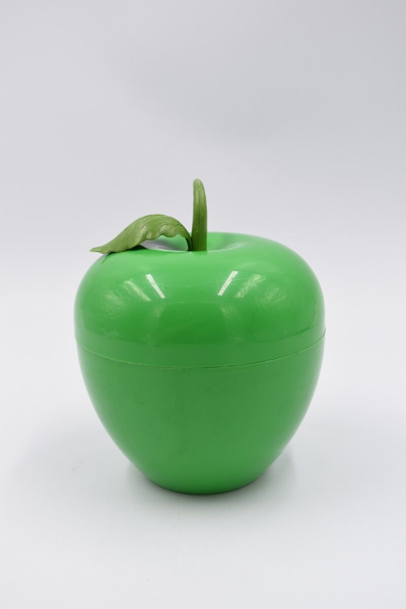 Vintage ice bucket in the shape of a green apple