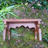 Small vintage footrest bench