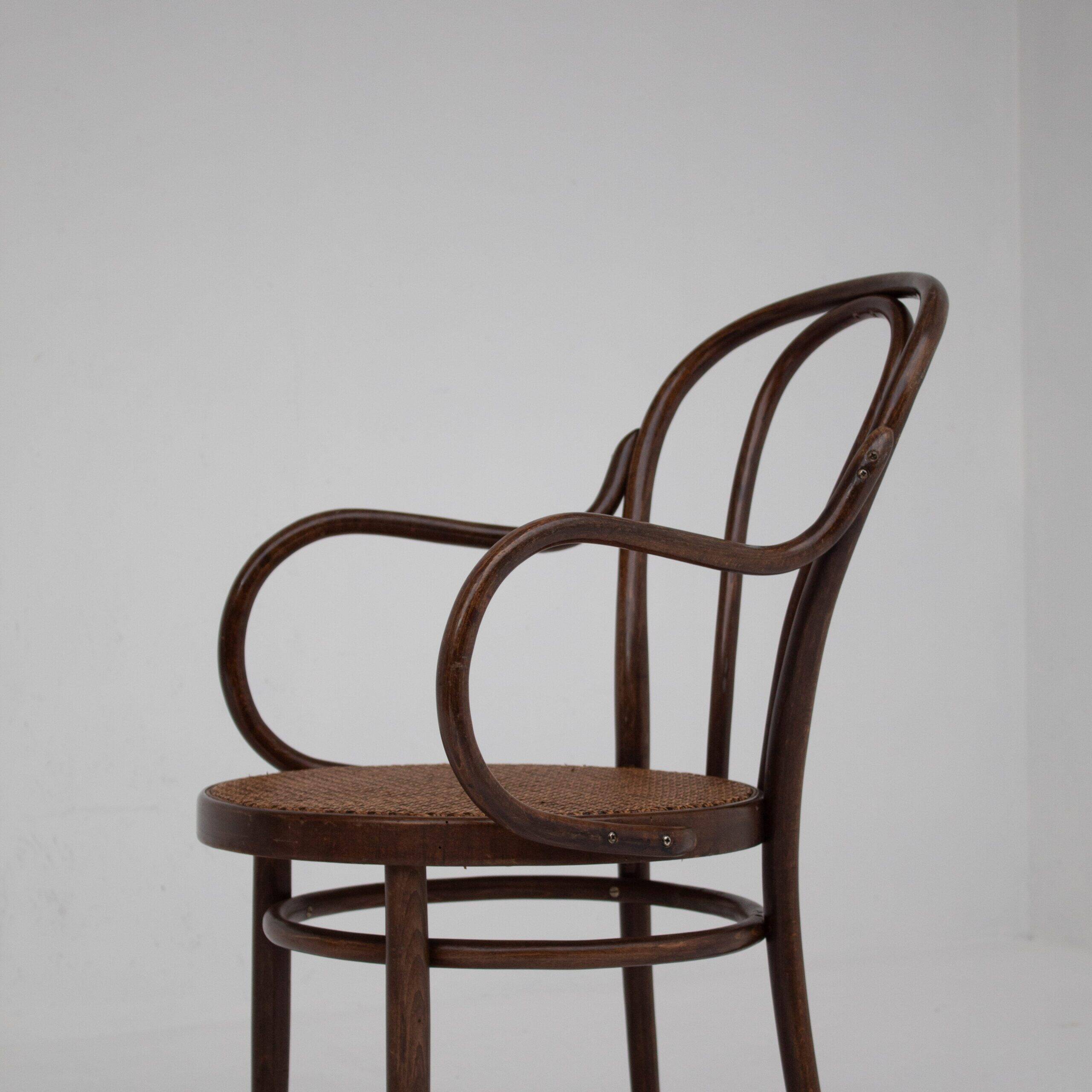 Pair of Thonet bentwood armchairs