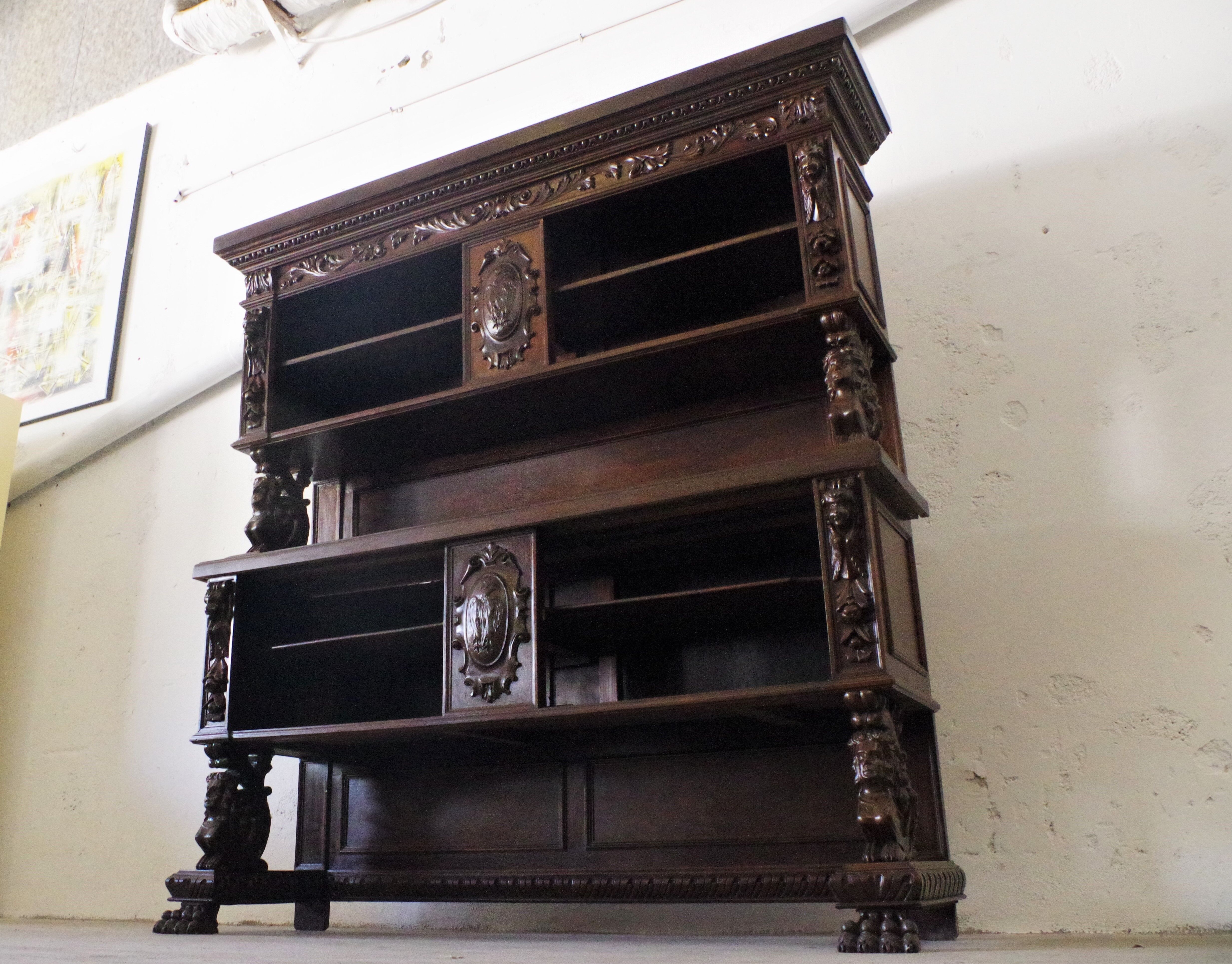 Notary shelf furniture, 1920s, set of 2