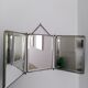 Miroir de barbier triptyque