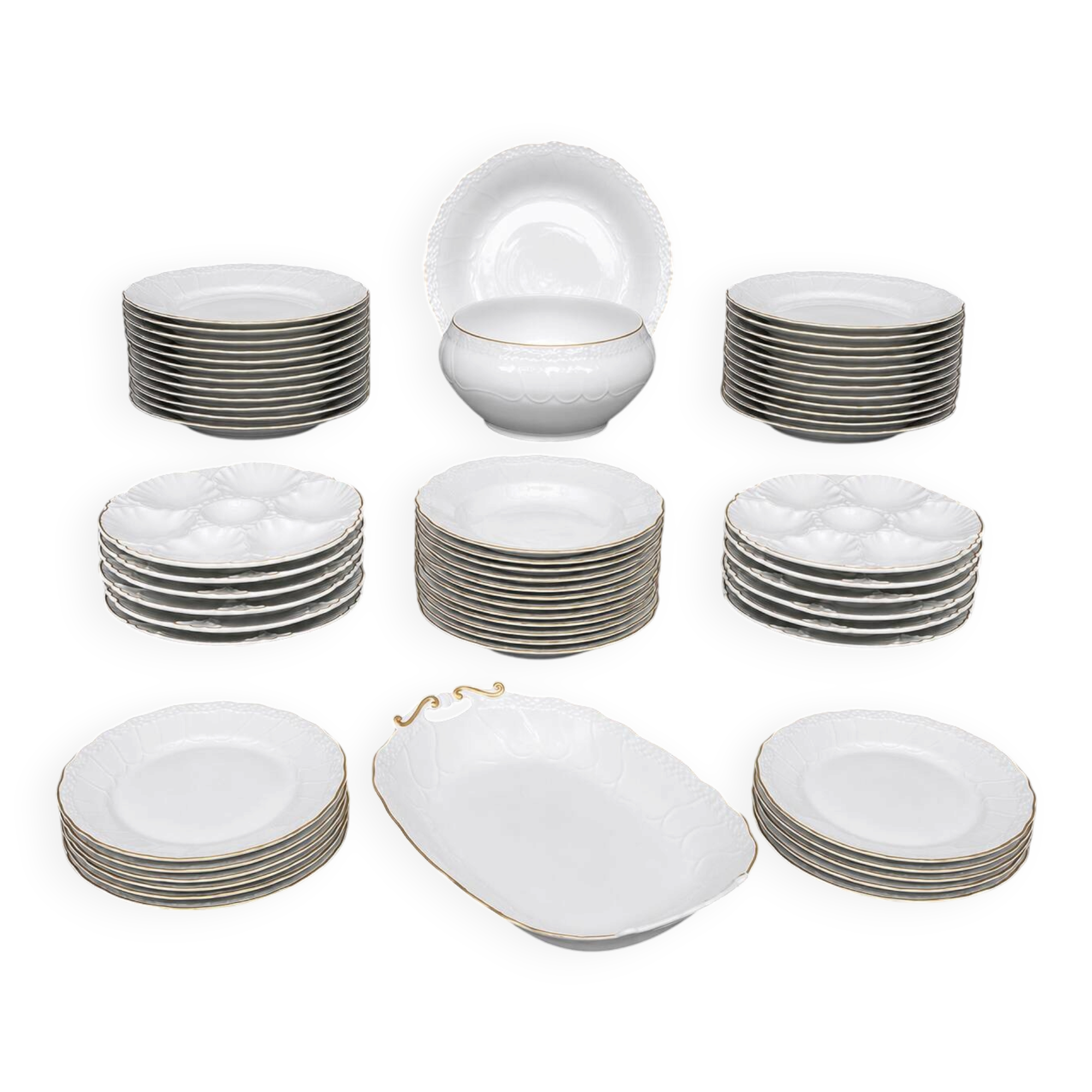 La porcelaine de Baudour. Service de table.