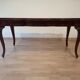 Table Chippendale en acajou XXème avec piano en noyer en verre trempé fumé