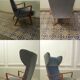 Fauteuil Bergere scandinave wing chair