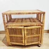 Vintage wicker server