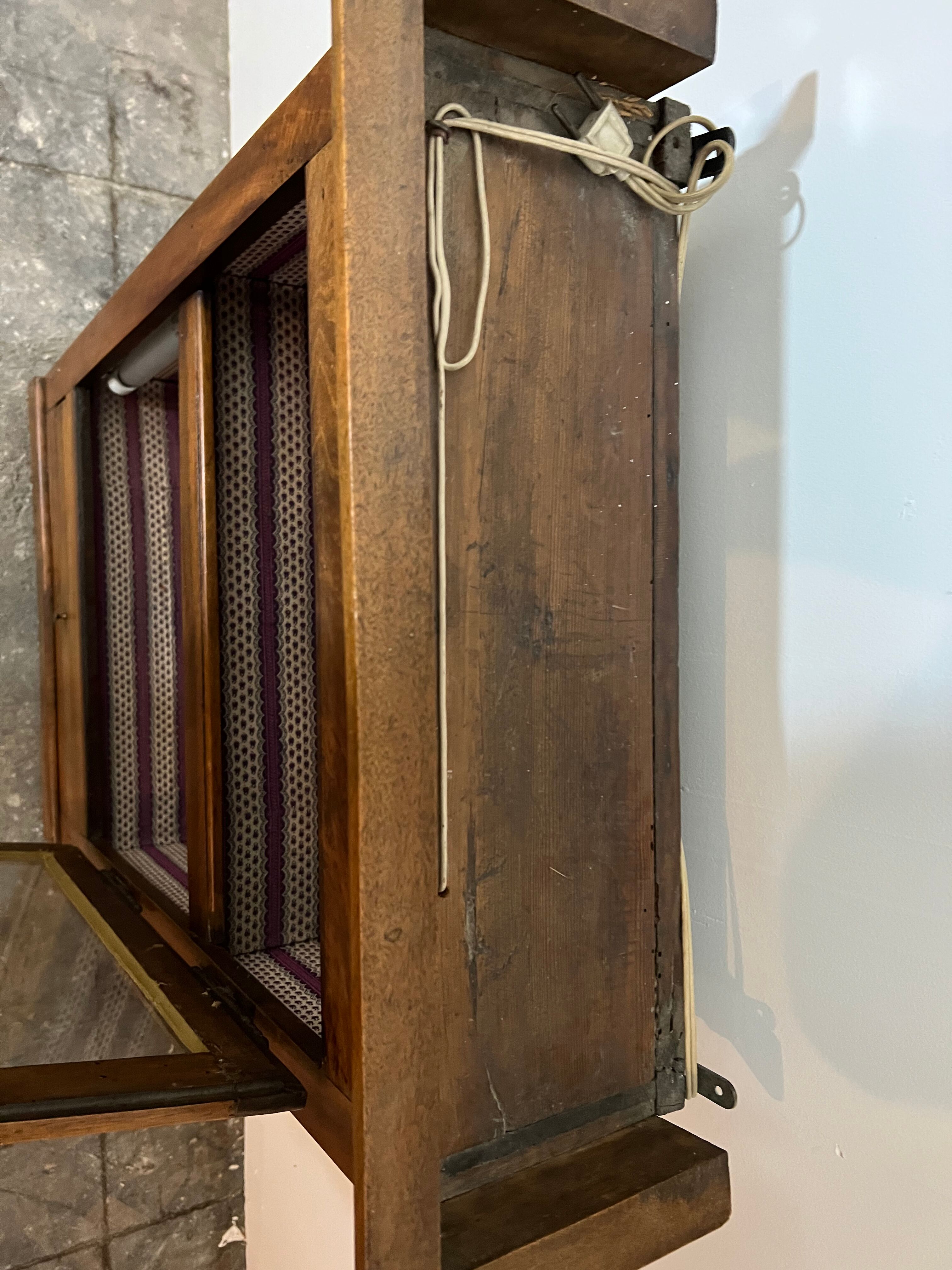 Antique display case to be installed or hung