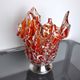 Red and white seguso vase in murano glass, Italy, 1960