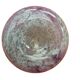 Vase panse aplatie à décor de spirales violettes et dorées