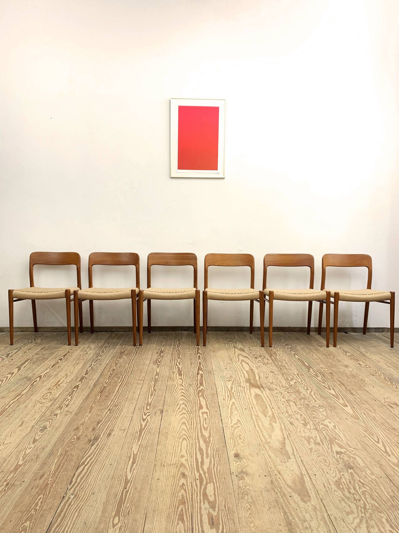 Set of 6 dining chairs by Niels O. Møller for J.L. Mollers