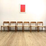 Set of 6 dining chairs by Niels O. Møller for J.L. Mollers