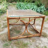 Bamboo coffee table 1970