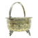 Eclectic sugar bowl, silver-plated brass, Germany, early 20th century
