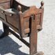 Antique cradle planter