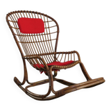 Bamboo Rocking Chair by Haruki Miyajima, 1960s