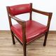 Set of two vintage bridge armchairs