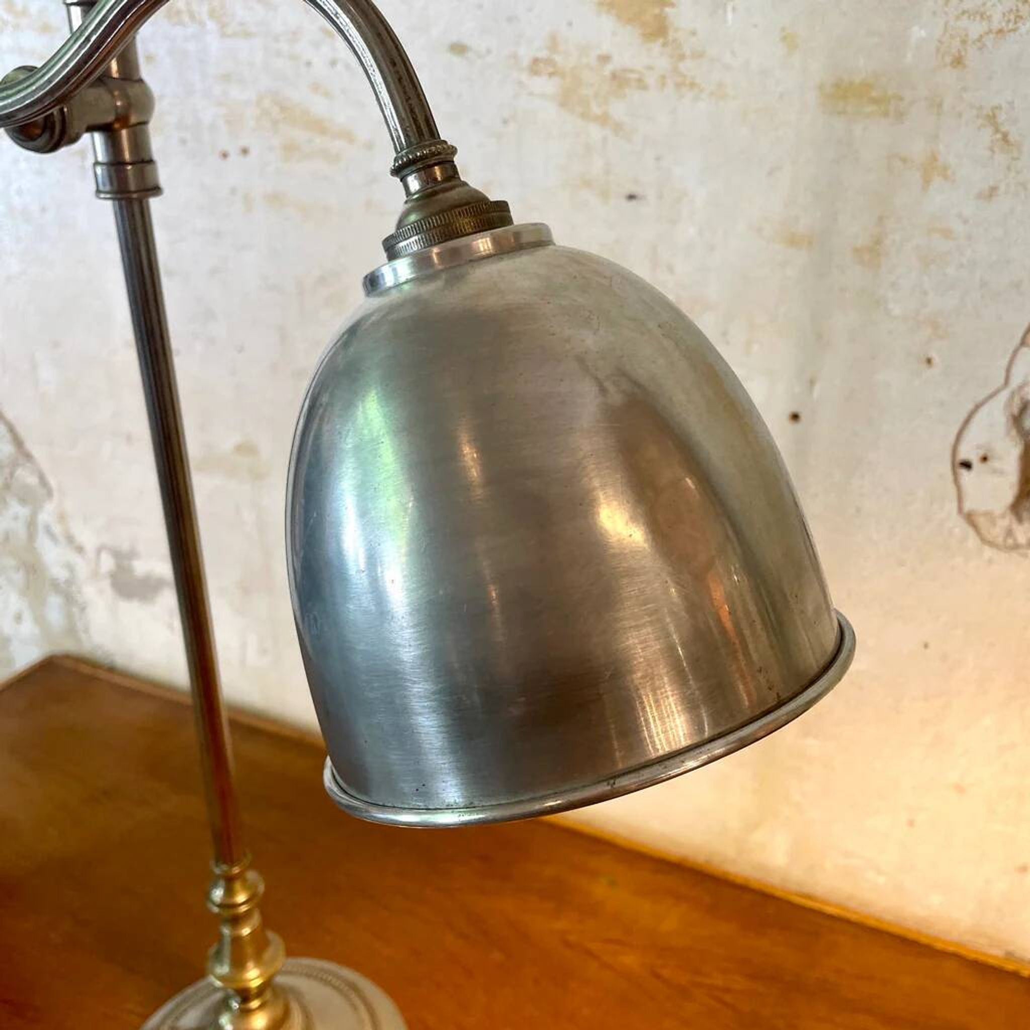 Lampe de bureau réglable col de cygne années 30