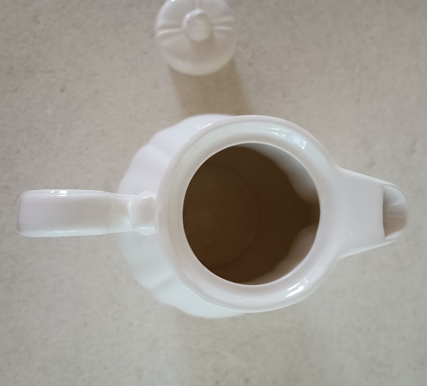 Ivory coffee maker from Sarreguemines