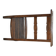 Vintage brown wooden kneeling stool, Hungarian kneeler from the 1940s.