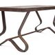 Table basse brutaliste par Adnet
