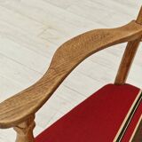 1960s, Danish design, armchair, oak wood, furniture wool.