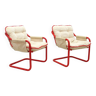 Chaises tubulaires vintage, 1970