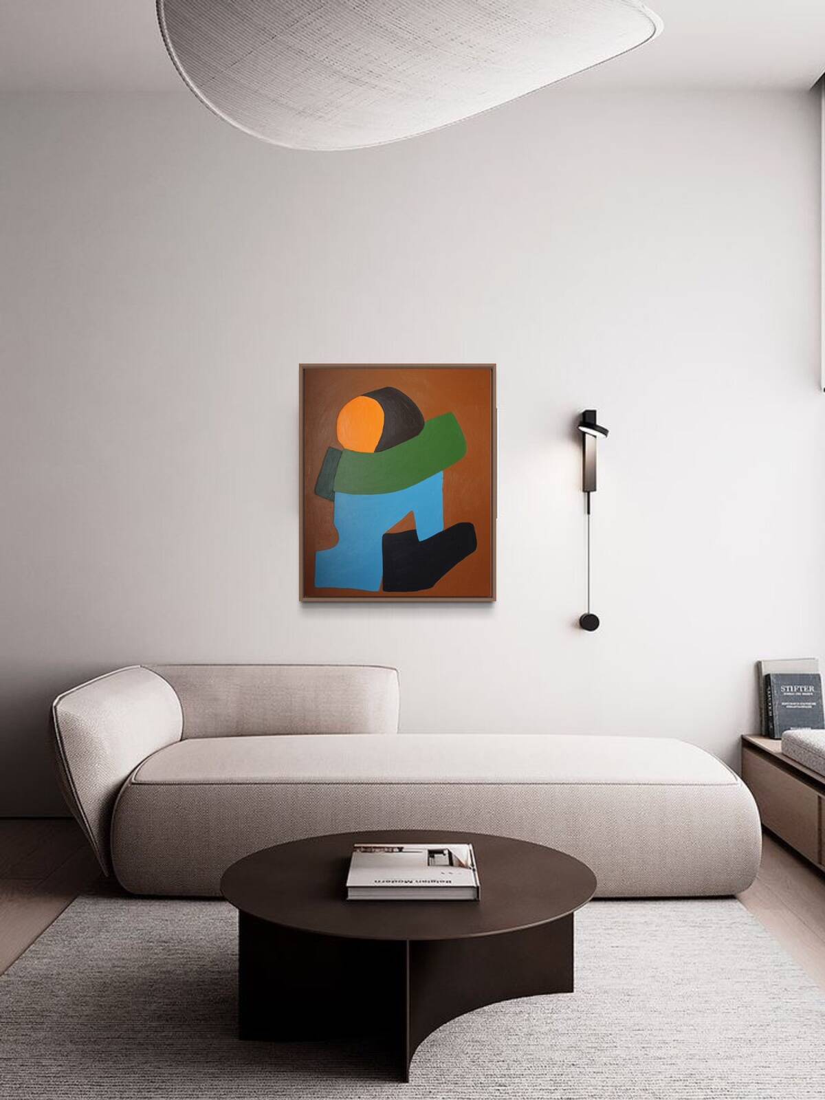 Colorful figurative abstract "You and me"