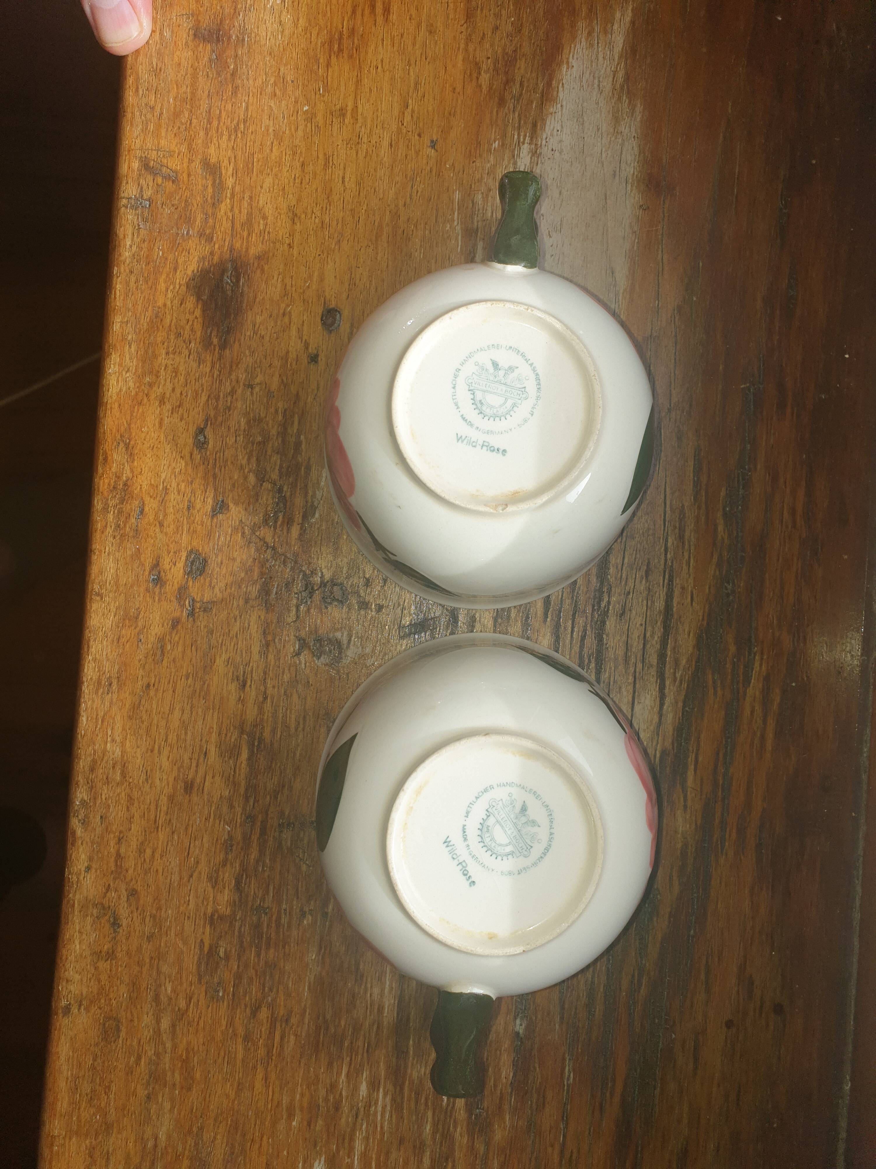 Duo of Villeroy & Boch Cup "Wild rose"