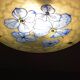 Glass ceiling light signed Aurys