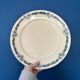 Large ironstone serving platter Longchamp model Denise vintage blue