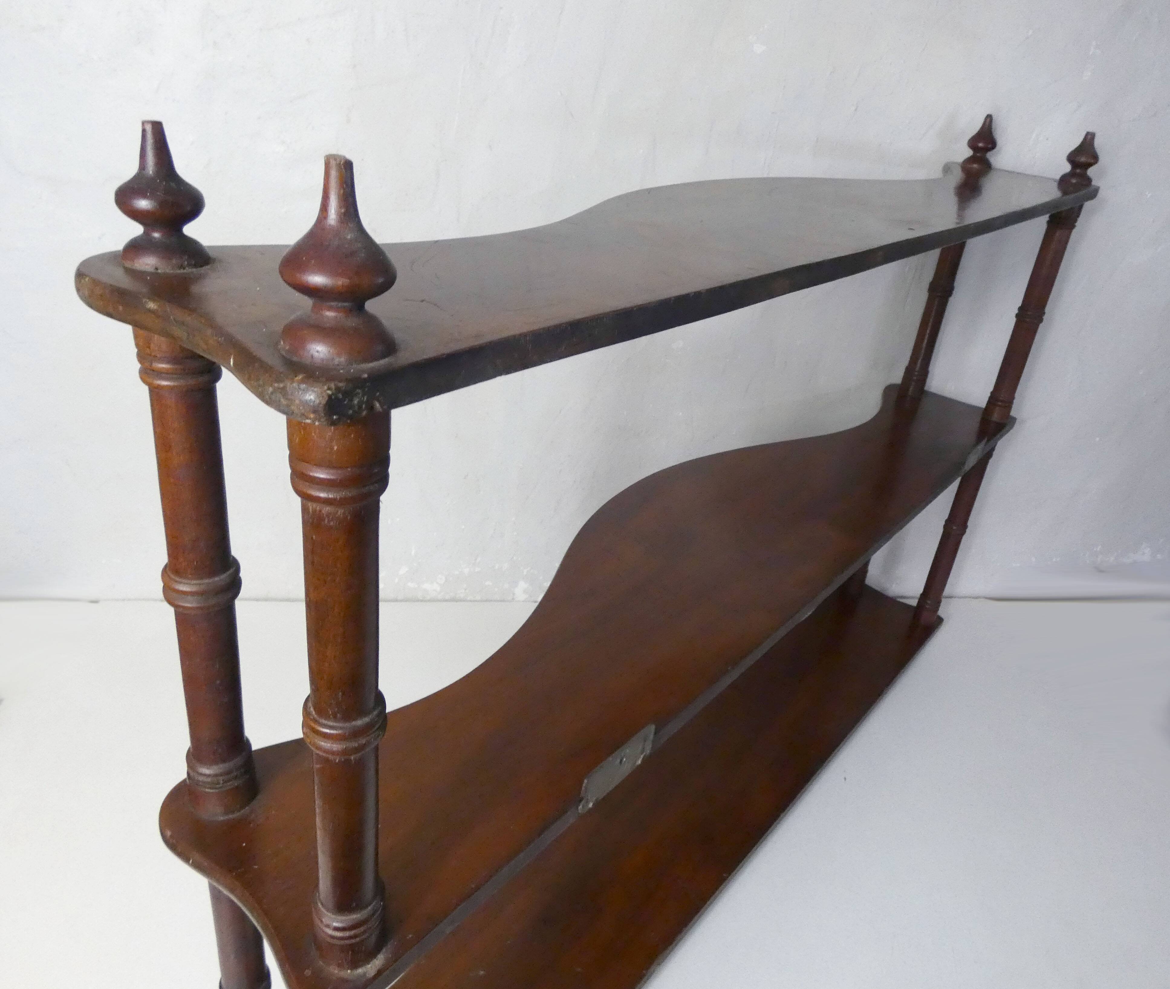 old wooden shelf
