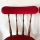Paire de chaises en velours années 60-70