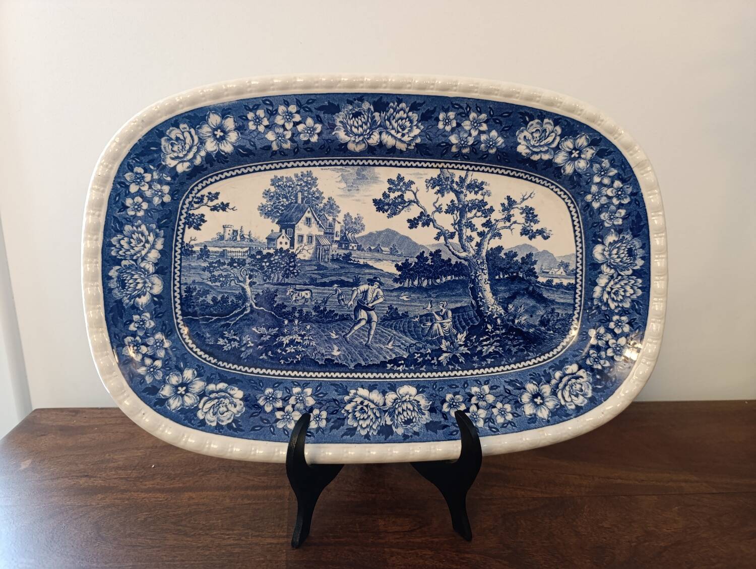 Large rectangular Villeroy & Boch "Rusticana" platter - Crack