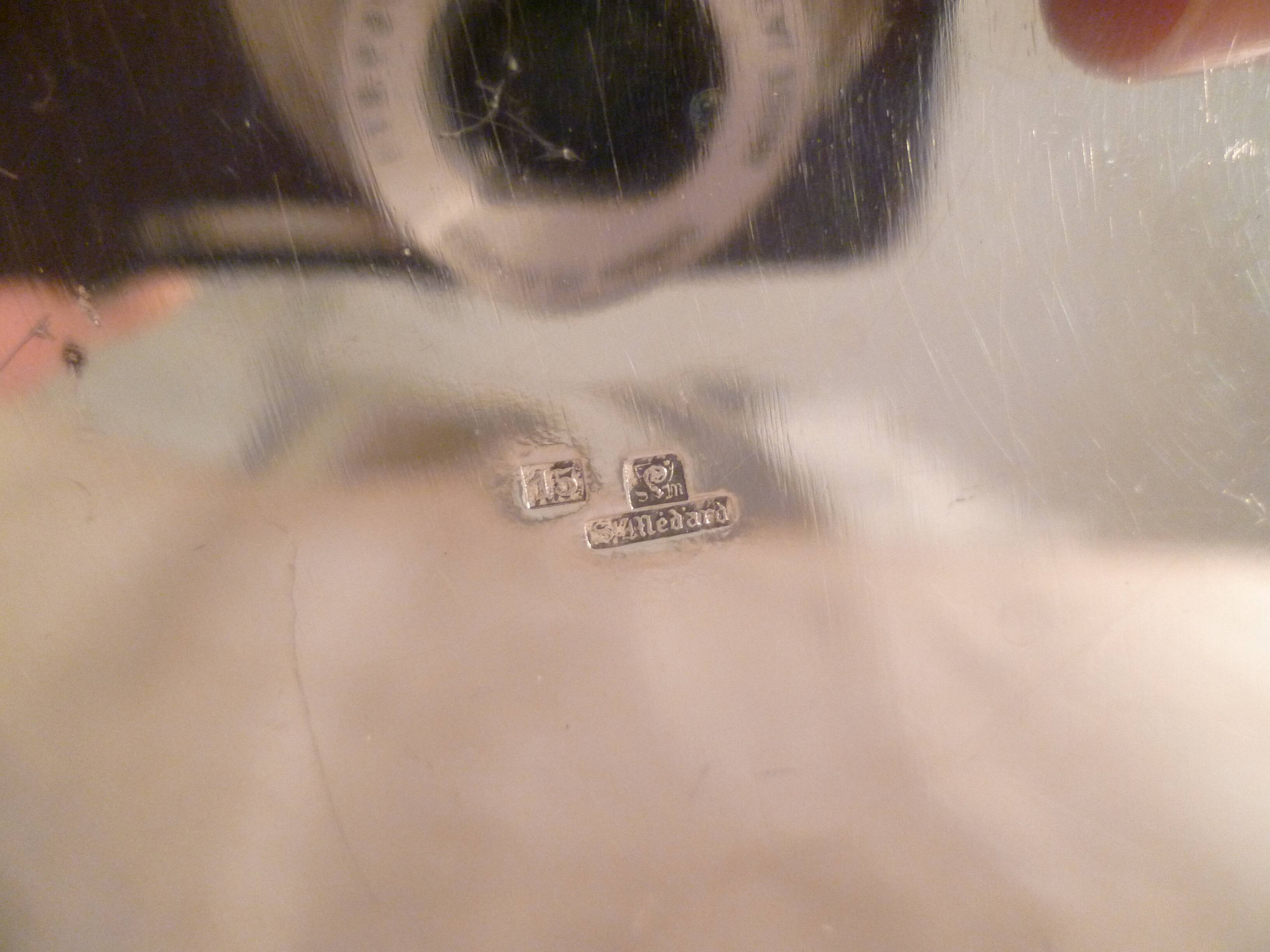 Champagne bucket / Champagne bucket design in silver-plated metal, St Medard.