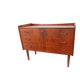 Teak chest of drawers in Danish style, 1960s/70s, retro/vintage style, dating from the mid-20th century.