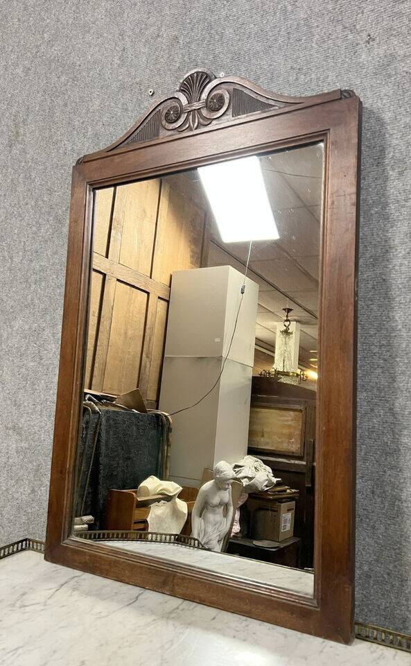 Art Nouveau period oak mirror circa 1900