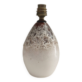Vintage lamp base in glazed ceramic