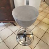 Space Age stool reupholstered, 70s-80s.