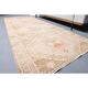 Vintage Turkish Hand-Knotted Wool Cotton Beige Runner Rug 111x305