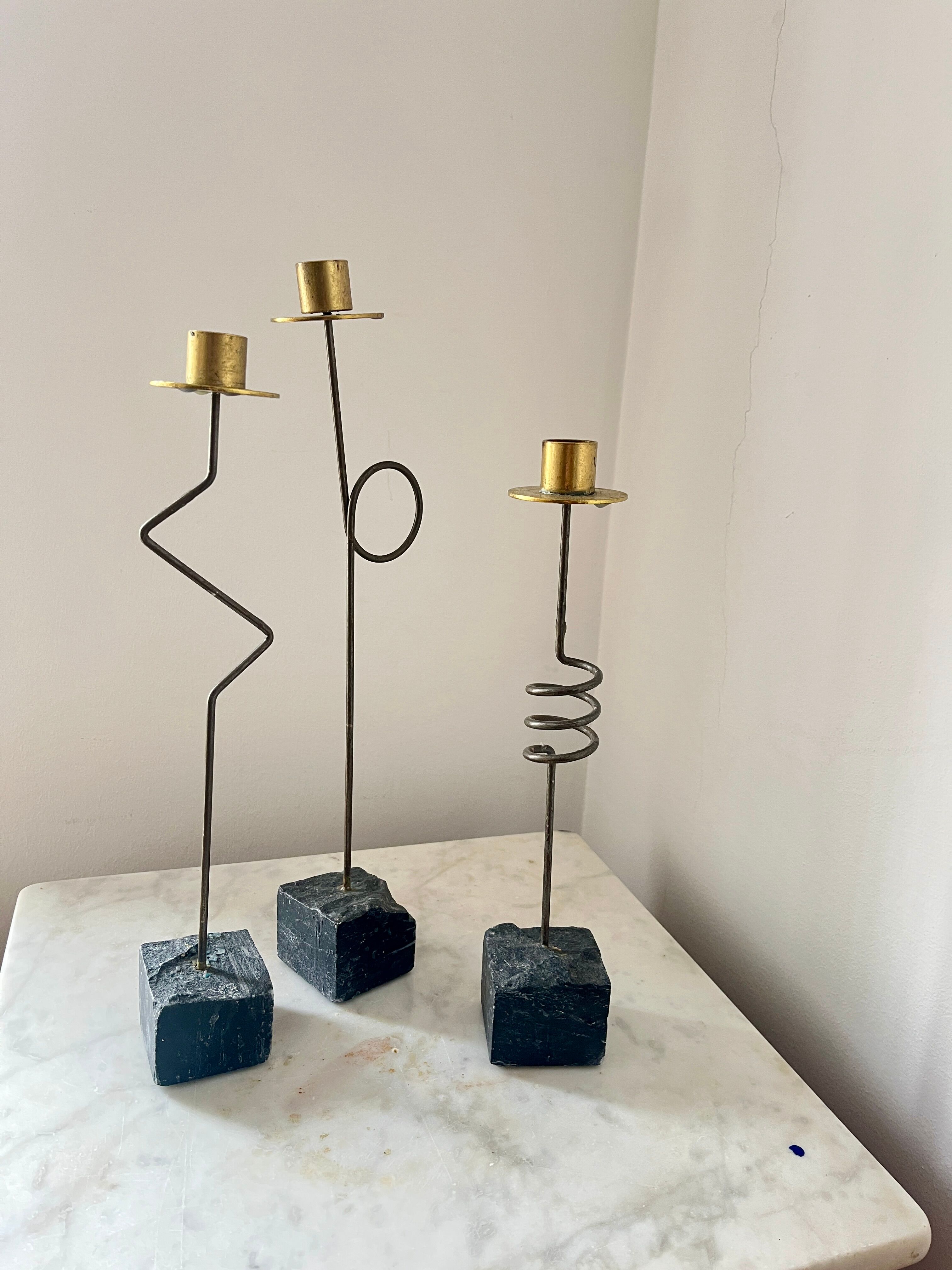 Vintage Ikea Krasen Candlestick (3) by Ehlén Johansson, Postmodern, 1980s