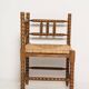 Mid-century provincial antique bobbin corner chair, France, 1940s.