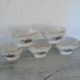 Set de 5 bols décor fleurs violettes porcelaine