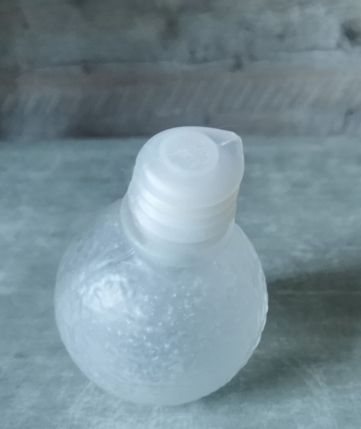 Pressed glass bottle Wayne Husted Stelvia