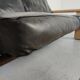 Walter Knoll leather sofa in leather and light oak, 1980