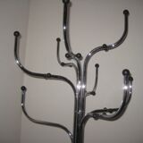 Vintage chrome coat holder