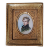 Miniature on ivory of the Aiglon after Daffinger,
