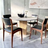 4 scandinavian teak chairs
